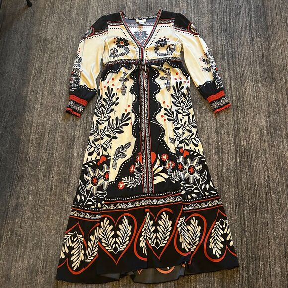 Caroline Constas Scarf Long Sleeve Maxi Dress, NWOT, Size S - Picture 3 of 12